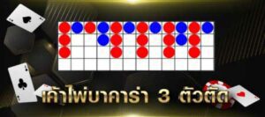 เค้าไพ่บาคาร่า 3 ตัวตัด